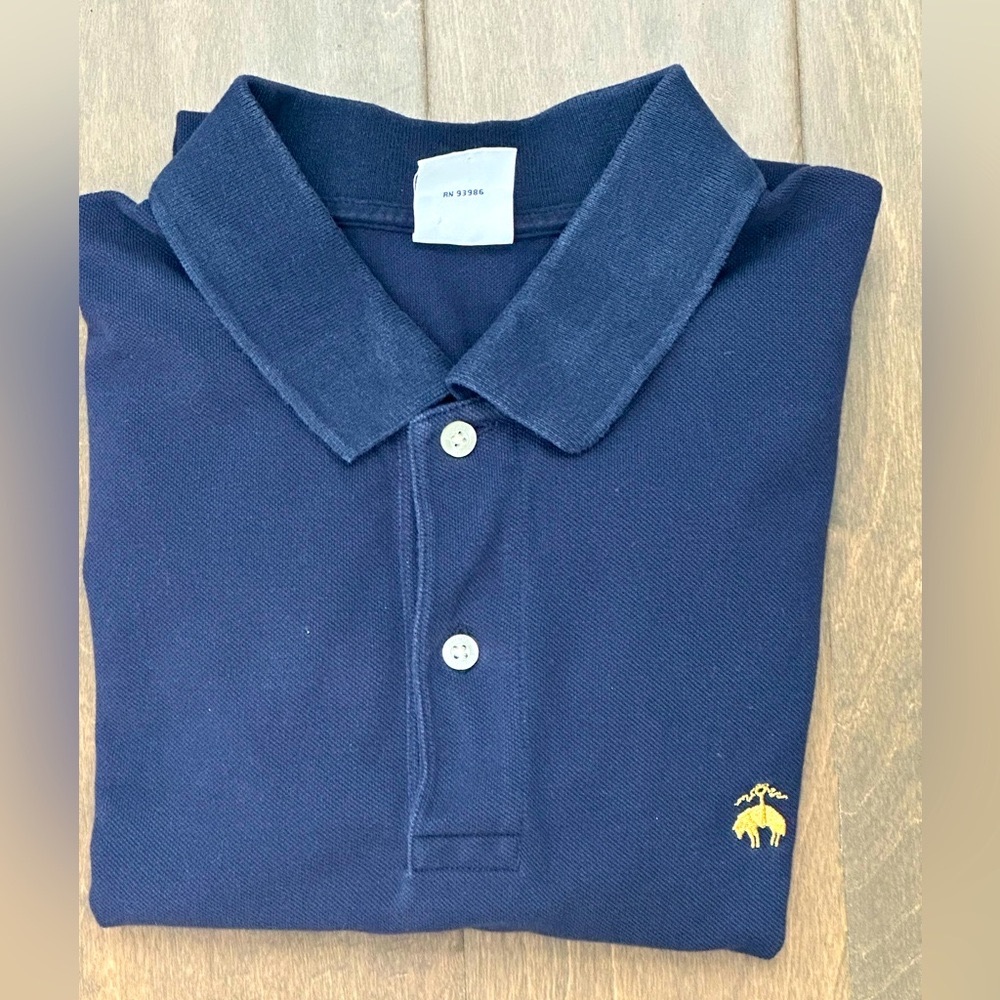 Blue Brooks Brothers Slim Fit Large Polo Style